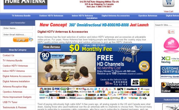 Digital TV antenna reception Map