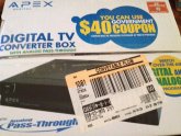 Used digital TV converter box